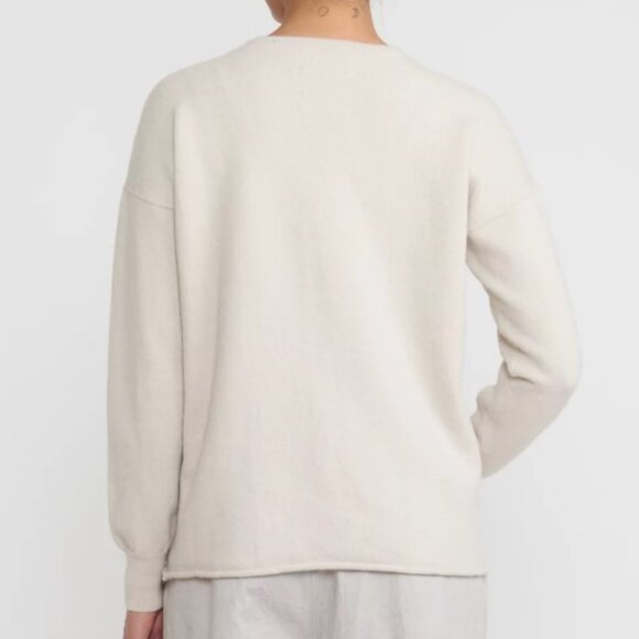 Lauren Manoogian Women's‎ 1 Oversized Crewneck Sweater Soft Knit Pullover Chic - Picture 6 of 6